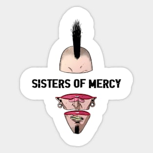 Punk Man Sisters Of Mercy Sticker